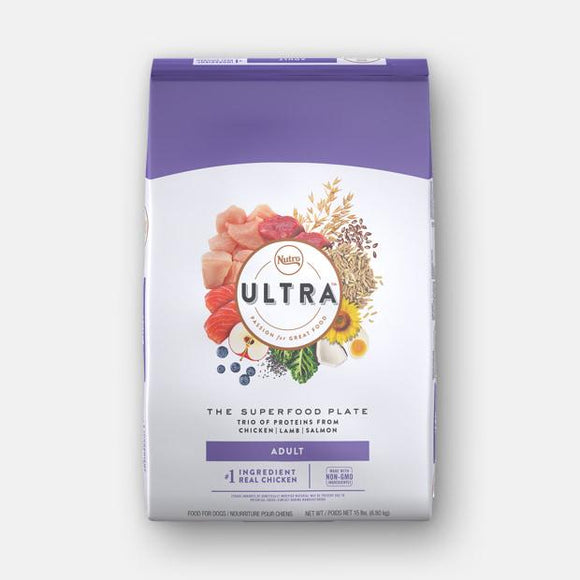 Nutro  Adult, The Superfood Plate with A Trio of Proteins From Chicken, Lamb and Salmon