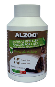 Alzoo Natural repellent cleansing powder for cats
