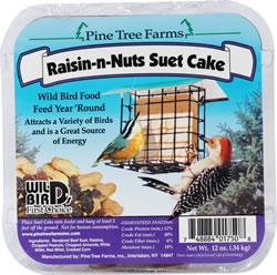 Pine Tree Farms Raisin-N-Nuts Suet Cake 12oz