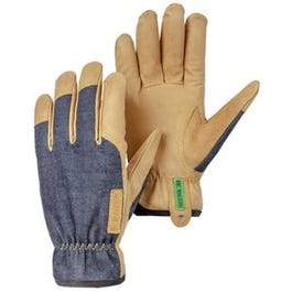 Kobalt Leather Garden Gloves, Denim Goatskin, Women's S