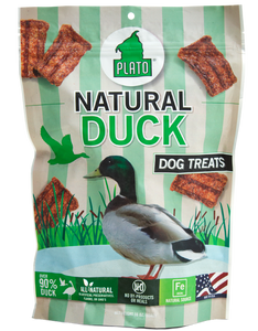 Plato All Natural Duck Strips Dog Treats