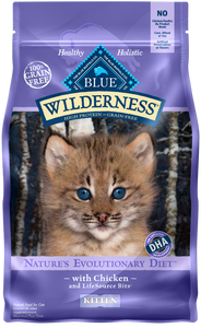 Blue Buffalo Wilderness Grain Free Chicken High Protein Recipe Dry Kitten Food
