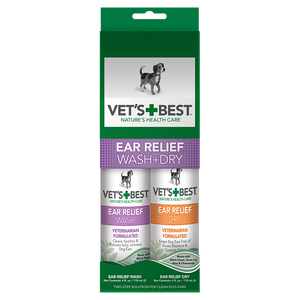 Vet's Best Ear Relief Wash + Dry