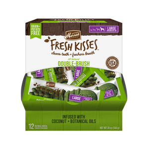 Merrick Fresh Kisses Grain Free Coconut Oil and Botanicals Large Dog Treat Box