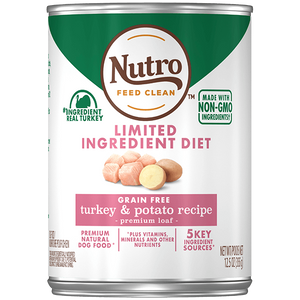 Nutro Limited Ingredient Diet Grain Free Turkey & Potato Pate Canned Dog Food