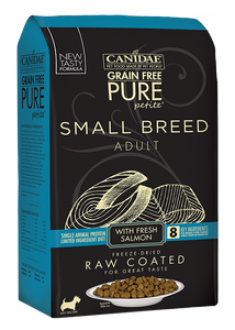 Canidae PURE Petite Small Breed Salmon Recipe Raw Coated Dry Dog Food