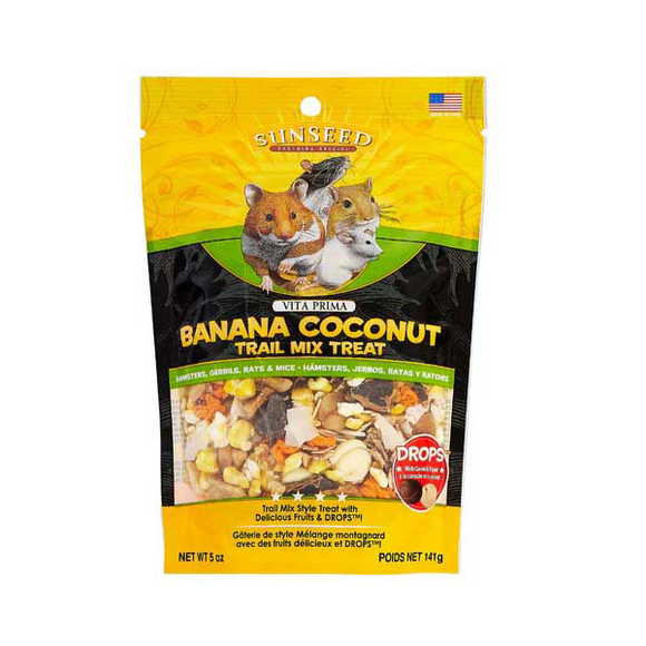 SUNSEED VITA PRIMA TRAIL MIX HAMSTER TREAT BANANA & COCONUT