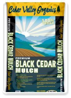 Cedar Valley Organics Premium Black Cedar Mulch