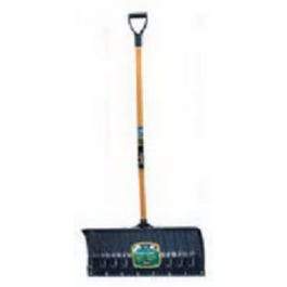 26-In. Poly Snow Pusher With Wood Handle