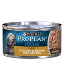 Purina Pro Plan FOCUS Puppy Chicken & Brown Rice Entrée Classic Wet Dog Food