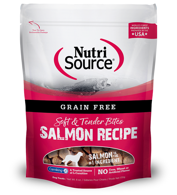 NutriSource Salmon Bites Grain Free Dog Treats