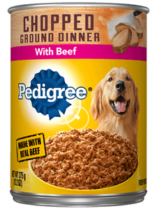 PEDIGREE® Wet Dog Food Chopped Ground Dinner with Beef