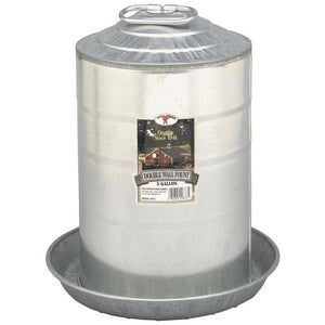 LITTLE GIANT DOUBLE WALL POULTRY FOUNT GALVANIZED